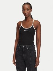 Karl Lagerfeld Jeans Body B3W17028 Czarny. Czarne body Karl Lagerfeld Jeans, xl, bez wzorów, z bawełny. Za 259.99 zł.