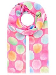 Zwillingsherz Szal-koło "Colorful dots" w kolorze jasnoróżowym ze wzorem - 180 x 98 cm rozmiar: onesize. Różowe szaliki Zwillingsherz, bez wzorów, z materiału. Za 110.81 zł.