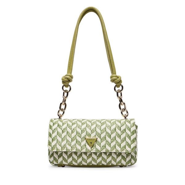 Torebka Guess. Zielone torebki klasyczne Guess, z aplikacjami, bez dodatków. Za 371.99 zł.