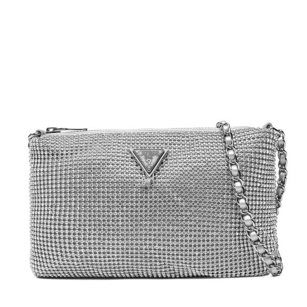 Torebka Guess. Szare torebki klasyczne Guess, z aplikacjami, bez dodatków. Za 249.99 zł.