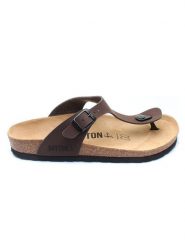 BAYTON Japonki "Mercure" w kolorze brązowym rozmiar: 36. Brązowe klapki Bayton, bez wzorów, z otwartym noskiem, bez obcasa. Za 108.74 zł.