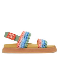 Sandały HOFF. Sandały Hoff, bez wzorów, bez obcasa, na płaskiej podeszwie, bez zapięcia. Za 319.99 zł.