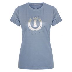 Koszulka damska Imperial Riding Hally. Niebieskie koszulki sportowe IMPERIAL RIDING, bez wzorów, bez ramiączek, do jazdy konnej. Za 200.50 zł.