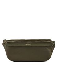 WITTCHEN Saszetka nerka 99-3Y-105-Z Khaki. Brązowe torebki klasyczne Wittchen, bez wzorów, z materiału, bez dodatków. Za 139.99 zł.