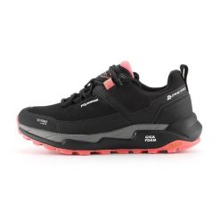 Niskie buty terenowe wodoodporne damskie Alpine Pro Qede 2. Czarne trekkingi Alpine Pro, z materiału, przed kostkę, trekkingowe. Za 389.00 zł.