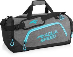 Torba sportowa pływacka na ramię 43l Aqua Speed. Czarne torby na ramię Aqua-Speed, bez wzorów, z materiału, klasyczne, na ramię, duże, bez dodatków. Za 95.99 zł.