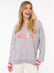Zwillingsherz Bluza "Rahel" w kolorze szarym rozmiar: L/XL. Szare bluzy sportowe Zwillingsherz, l, bez wzorów, bez kaptura. Za 187.96 zł.