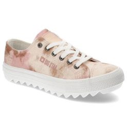 Beżowe Trampki Big Star Modne Buty Damskie. Brązowe trampki Big Star, bez wzorów, z materiału, bez zapięcia. Za 149.00 zł.