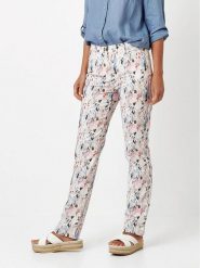 Relaxed by TONI Spodnie w kolorze biało-niebiesko-różowym rozmiar: W38. Białe spodnie materiałowe Relaxed by TONI, na co dzień, bez wzorów, z materiału. Za 140.20 zł.