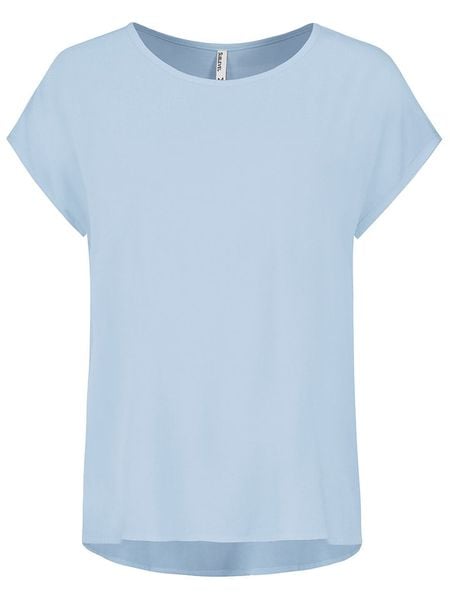 Sublevel Bluzka w kolorze błękitnym rozmiar: S. Niebieskie bluzki Sublevel, s, bez wzorów, z wiskozy, bez kołnierzyka, bez ramiączek. Za 34.93 zł.