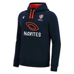 Bluza z kapturem Macron RWC France Nantes. Czerwone bluzy sportowe Macron, m, bez wzorów, z dresówki, z kapturem. Za 305.00 zł.