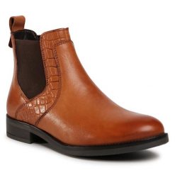 Sztyblety Lasocki. Brązowe botki Lasocki, bez wzorów, bez obcasa, na płaskiej podeszwie, bez zapięcia. Za 102.99 zł.