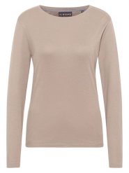 ELBSAND Koszulka "Santje" w kolorze beżowym rozmiar: S. Brązowe bluzki ELBSAND, s, bez wzorów, bez kołnierzyka, bez ramiączek. Za 101.47 zł.