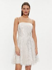 Rinascimento Sukienka koktajlowa CFC0117811003 Écru A-Line Fit. Sukienki Rinascimento, xl, bez wzorów, z syntetyku, wizytowe, bez kołnierzyka, bez ramiączek. Za 439.99 zł.