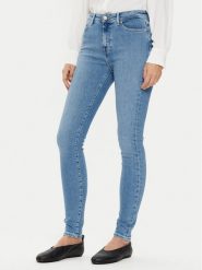Tommy Hilfiger Jeansy Harlem WW0WW43716 Niebieski Skinny Fit. Niebieskie jeansy TOMMY HILFIGER, bez wzorów. Za 279.99 zł.