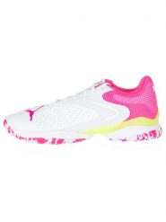 Puma Buty "Solarattack RCT" w kolorze biało-różowo-żółtym do biegania rozmiar: 37,5. Białe obuwie sportowe Puma, bez zapięcia, do biegania. Za 224.52 zł.
