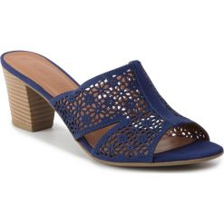 Klapki LORETTA VITALE - 2000-16 Azul. Niebieskie klapki Loretta Vitale, bez wzorów, z materiału, bez obcasa, na obcasie. W wyprzedaży za 149.00 zł.