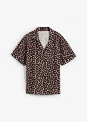 Bluzka oversize z przewiewnego muślinu z czystej bawełny. Szare bluzki bonprix, bez wzorów, z bawełny, bez kołnierzyka, bez ramiączek. Za 122.99 zł.