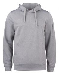 Clique Basic Active Hoody uniseks bluza z kapturem z poliestru – grey melange. Szare bluzy CLIQUE, m, bez wzorów, z kapturem. Za 189.24 zł.