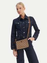 Guess Saszetka HMMILO P6157 Beżowy. Brązowe torby na ramię Guess, z aplikacjami, ze skóry, bez dodatków. Za 264.99 zł.