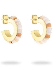 Tamaris Kolczyki-półkreole z kamieniami ozdobnymi rozmiar: onesize. Brązowe kolczyki Tamaris, ze stali. Za 205.93 zł.