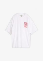 T-shirt oversize z czystej bawełny organicznej. Białe t-shirty bonprix, bez wzorów, z bawełny, bez kołnierzyka, bez ramiączek. Za 74.99 zł.