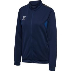 Damska bluza dresowa Hummel Authentic Pl. Niebieskie bluzy Hummel, bez wzorów, z dresówki, bez kaptura. Za 218.30 zł.