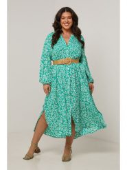 Curvy Lady Sukienka w kolorze turkusowym rozmiar: 40/42. Niebieskie sukienki Curvy Lady, na co dzień, bez wzorów, klasyczne, bez kołnierzyka, bez ramiączek, maxi, proste. Za 184.46 zł.