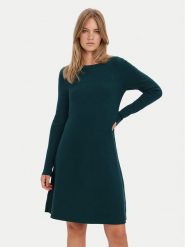 Vero Moda Sukienka dzianinowa Nancy 10254807 Zielony Regular Fit. Zielone sukienki Vero Moda, m, bez wzorów, z dzianiny, bez kołnierzyka, bez ramiączek. Za 209.99 zł.