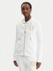 Versace Jeans Couture Bluza 80HAIT02 CF01T Biały Regular Fit. Białe bluzy Versace Jeans Couture, xs, bez wzorów, z bawełny, bez kaptura. Za 1,179.00 zł.