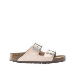 Sandały Birkenstock Arizona BS Kobiety Różowe. Czerwone sandały Birkenstock, bez wzorów, ze skóry, bez obcasa, bez zapięcia. Za 287.00 zł.