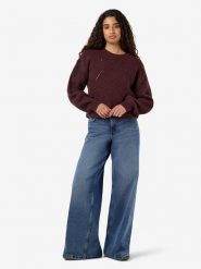Noisy may Sweter "Bailey" w kolorze brązowym rozmiar: S. Brązowe swetry Noisy may, s, bez wzorów, bez ramiączek. Za 164.95 zł.