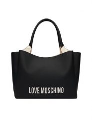 LOVE MOSCHINO Torebka JC4107PP1PKD000B Czarny. Czarne shopper Love Moschino, bez wzorów, ze skóry, bez dodatków. Za 1,059.00 zł.