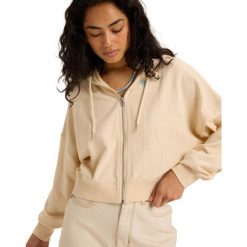 Bluza na zamek dla Kobiety NEVER BETTER Beżowy. Brązowe bluzy Roxy, m, bez wzorów, z bawełny, z kapturem. Za 299.99 zł.