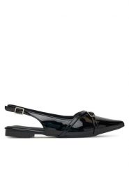 DeeZee Baleriny GAM-128 Czarny. Czarne baleriny DeeZee, bez wzorów, ze skóry, bez obcasa. Za 99.99 zł.