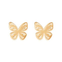 Kolczyki motyle Etincelle, pozłacane. Kolczyki Lilou, pozłacane, na sztyftcie. Za 139.00 zł.