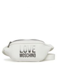 LOVE MOSCHINO Saszetka nerka JC4259PP0MKD0100 Biały. Białe torebki klasyczne Love Moschino, bez wzorów, ze skóry, bez dodatków. Za 579.99 zł.