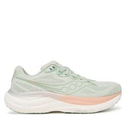 Buty do biegania Saucony. Zielone obuwie sportowe Saucony, bez zapięcia, do biegania. Za 699.99 zł.