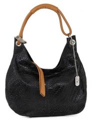 Anna Morellini Skórzana torebka "Concetta" w kolorze czarnym - 38 x 34 x 10 cm rozmiar: onesize. Czarne torby na ramię Anna Morellini, bez wzorów, z materiału, na ramię, bez dodatków. Za 304.99 zł.