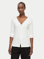 Calvin Klein Jeans Bluzka LV047G207G Biały Regular Fit. Białe bluzki Calvin Klein Jeans, xl, bez wzorów, z bawełny, bez kołnierzyka, bez ramiączek. Za 249.99 zł.