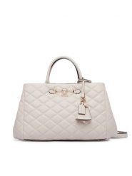 Guess Torebka Frances HWQG22 41060 Kremowy. Białe torebki klasyczne Guess, z aplikacjami, ze skóry, bez dodatków. Za 674.99 zł.