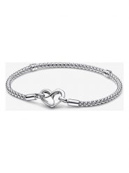 Pandora Srebrna bransoletka rozmiar: 18 cm. Szare bransoletki Pandora, srebrne. Za 273.59 zł.