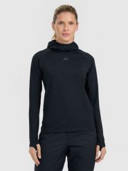 4F Bielizna termiczna drapana (góra) damska - czarna M. Czarna bielizna sportowa 4f, m, bez wzorów, z polaru. Za 179.99 zł.