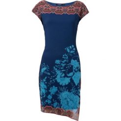 Desigual Sukienka damska Vest Reset 40 ciemnoniebieski. Niebieskie sukienki Desigual, bez wzorów, bez kołnierzyka, bez ramiączek. W wyprzedaży za 299.00 zł.