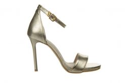 Sandały Bayla-159 4310 074-P Złoty Lico, Skóra naturalna - 40. Żółte sandały Bayla, bez wzorów, z materiału, z otwartym noskiem, bez obcasa, na platformie, bez zapięcia. W wyprzedaży za 224.10 zł.