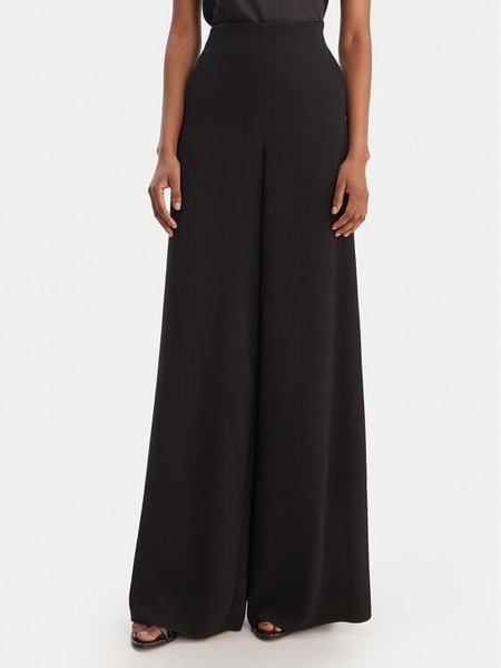 Marella Spodnie palazzo Campo 2613131043 Czarny Wide Leg. Czarne spodnie materiałowe Marella, bez wzorów, z materiału. Za 749.99 zł.