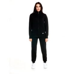 Bluza z zamek błyskawiczny na co dzień na siłownię. Białe bluzy LEONE 1947 APPAREL, s, bez wzorów, z bawełny, bez kaptura. Za 189.41 zł.