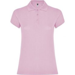 Damska Koszulka Polo W Gwiazdki. Czerwone koszulki polo ROLY, s, bez wzorów, bez kołnierzyka, bez ramiączek. Za 67.99 zł.
