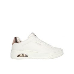 Buty Skechers Damskie Lifestyle Białe Sneakersy. Białe obuwie sportowe Skechers, z syntetyku, bez zapięcia. W wyprzedaży za 330.85 zł.