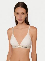 Tommy Hilfiger Biustonosz braletka UW0UW06040 Beżowy. Brązowe biustonosze TOMMY HILFIGER, bez wzorów, z bawełny. Za 149.99 zł.
